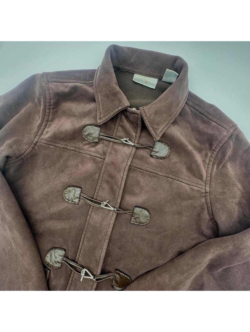Preswick And Moore Jacket Women’s Size Petite Medium Brown Jacket Y2K